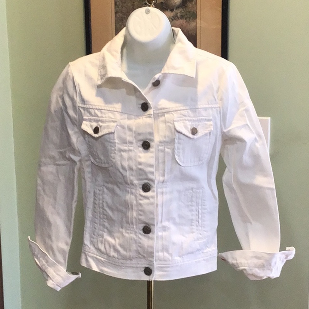 J CREW DISTRESSED JEAN JACKET